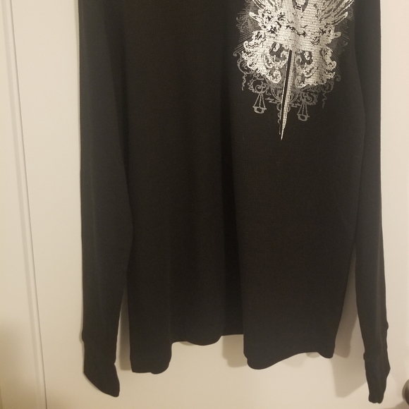 Silver Graphic Thermal Waffle - Picture 2 of 5